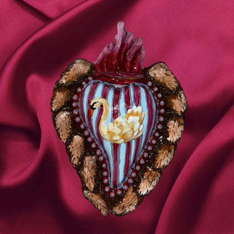 Swan ornament valentine