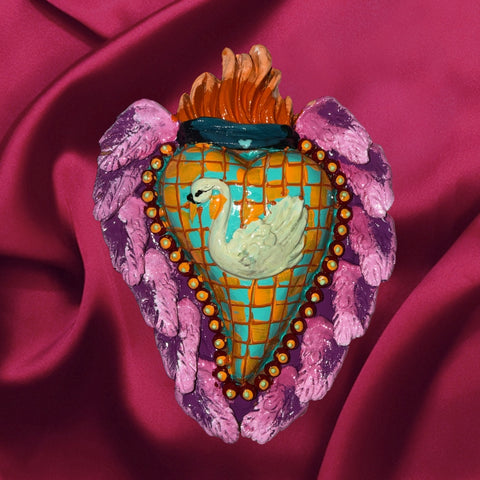 Swan ornament valentine