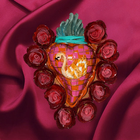 Swan ornament valentine