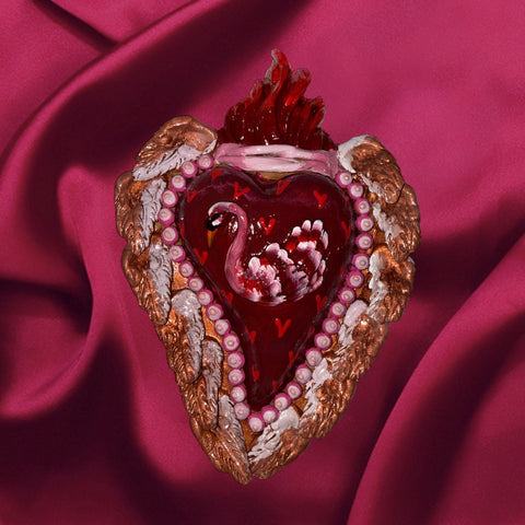 Swan ornament valentine