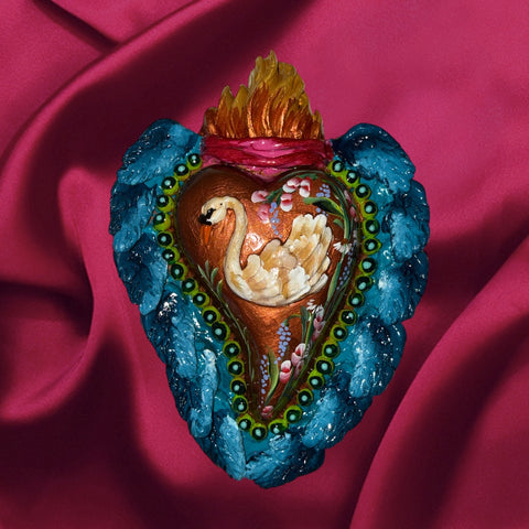 Swan ornament valentine