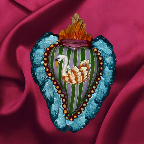 Swan ornament valentine