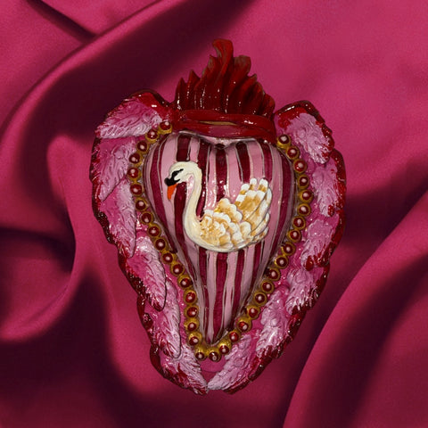 Swan ornament valentine