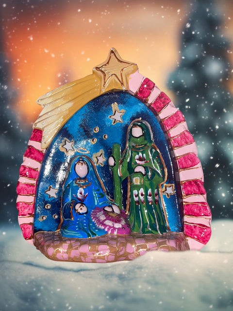 Kerststal heilige familie