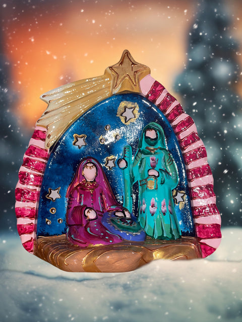 Kerststal heilige familie