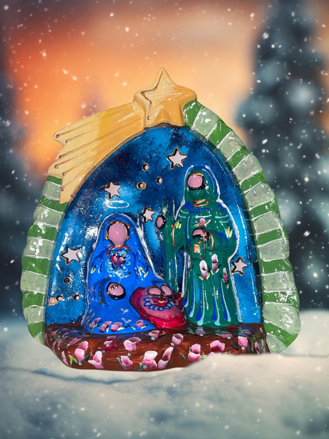 Kerststal heilige familie