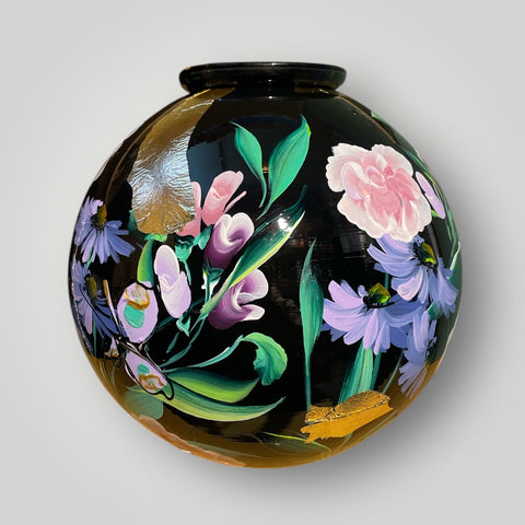 groot huisje |  Zwart bloemen en symbool |